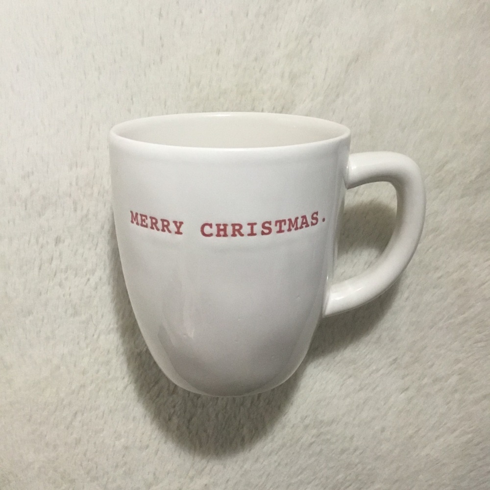 Rae Dunn MERRY CHRISTMAS Ceramic Mug NWT New